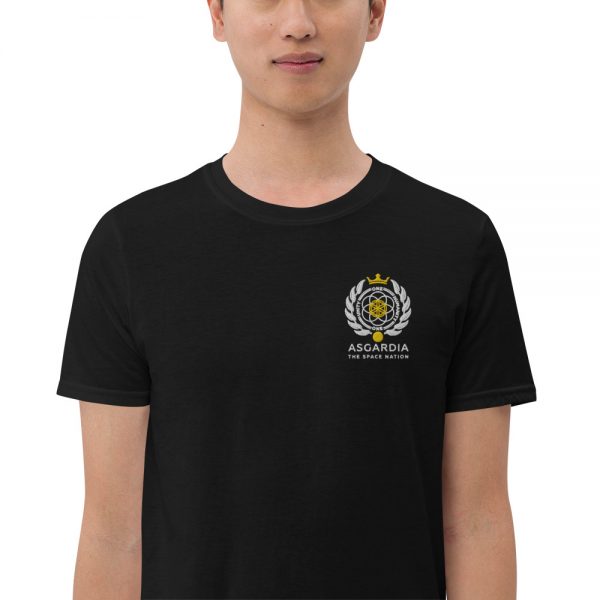 Asgardian Unisex Short Sleeve T-Shirt, Black, Close-Up
