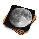 Moon - Cork-back coaster