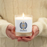 Asgardia Coat of Arms - Glass jar soy wax candle