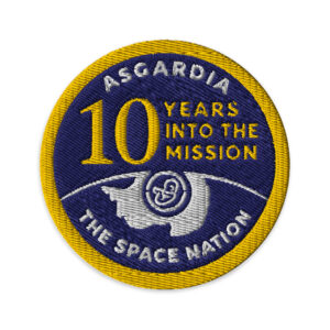 Asgardia 10 years - Embroidered patches